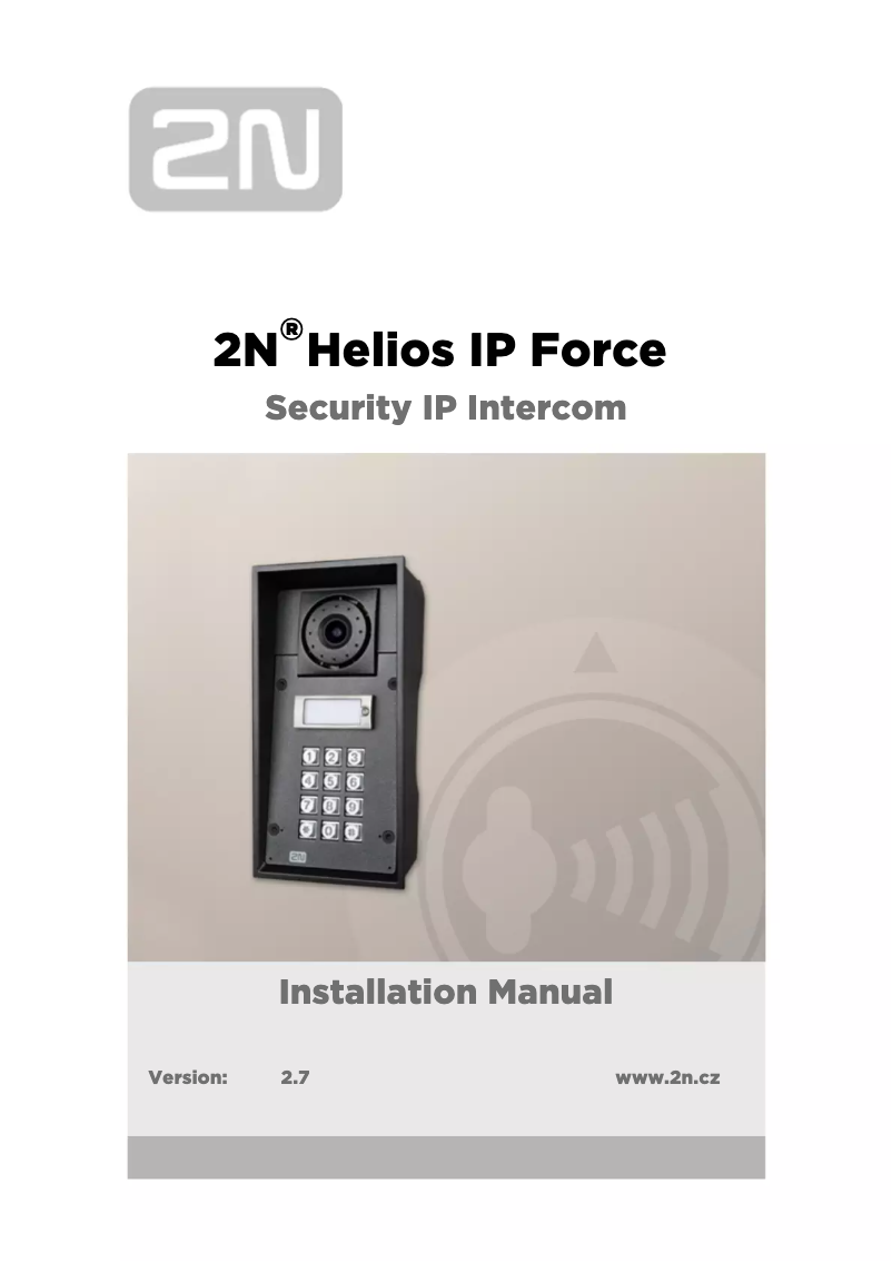 Page 1 de la notice Manuel utilisateur 2N Telecommunications 932081E