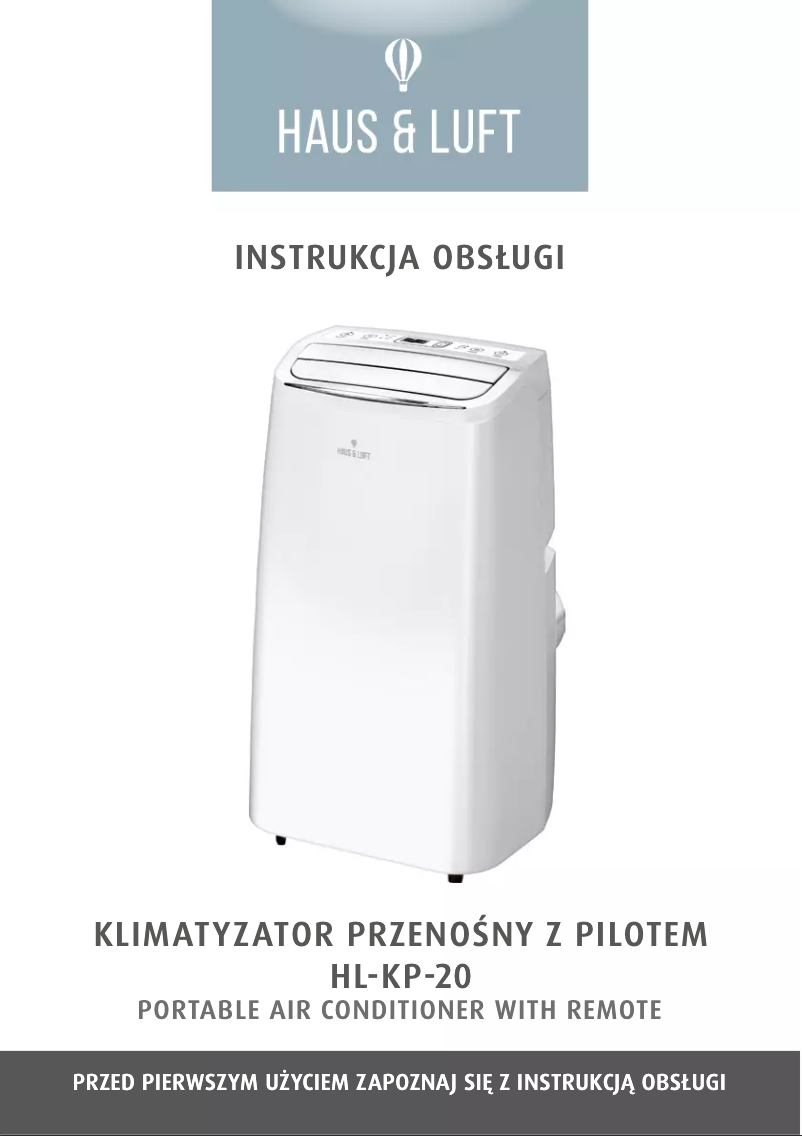 Page n°1 - Manuel utilisateur Haus & Luft HL-KP-20