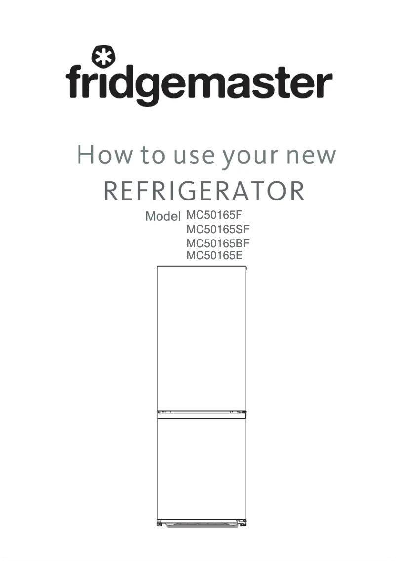 Page n°1 - Manuel utilisateur Fridgemaster MC50165ES