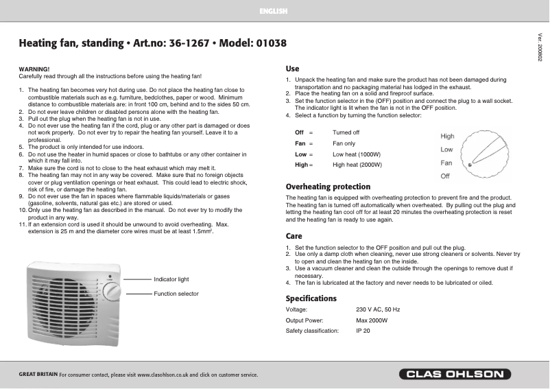 Page n°1 - Manuel utilisateur Eligent 01038