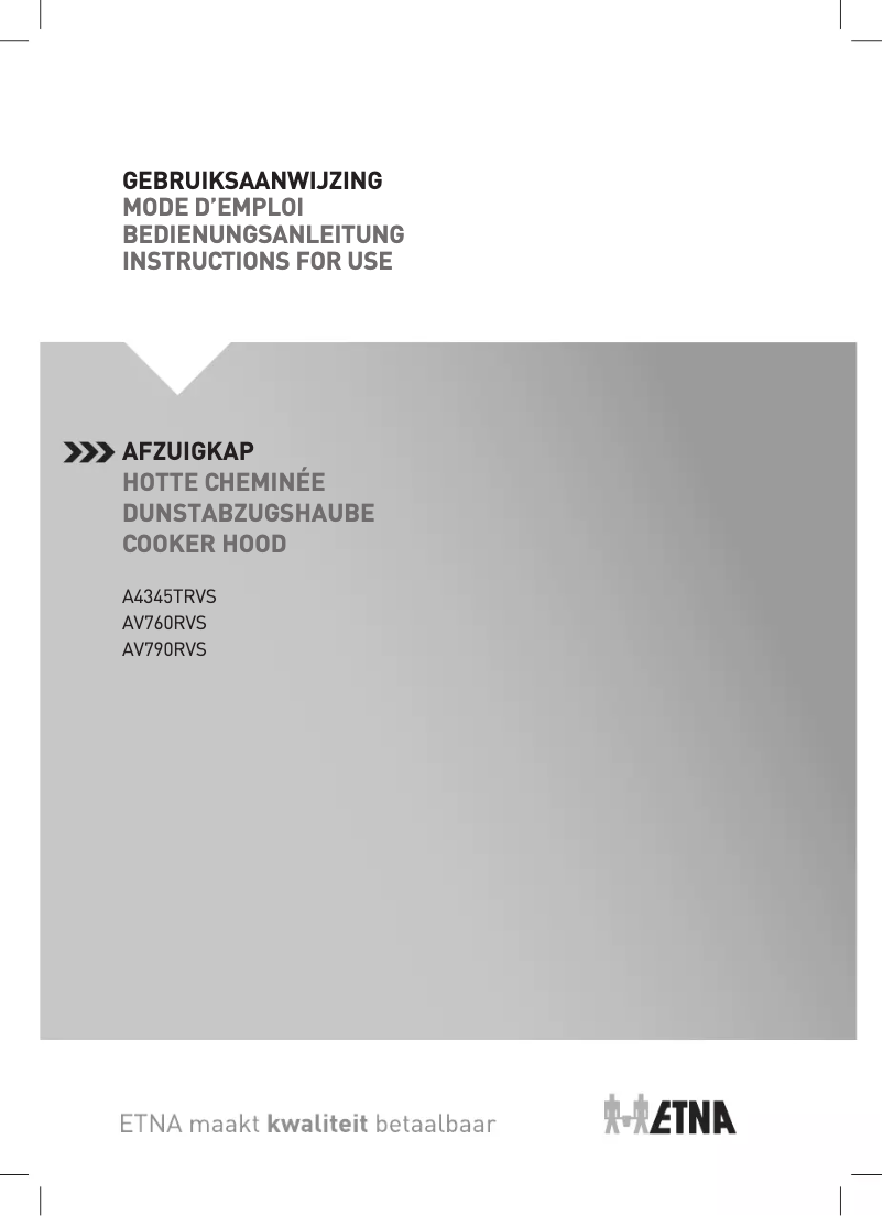 Page 1 de la notice Manuel utilisateur Etna AV790RVS