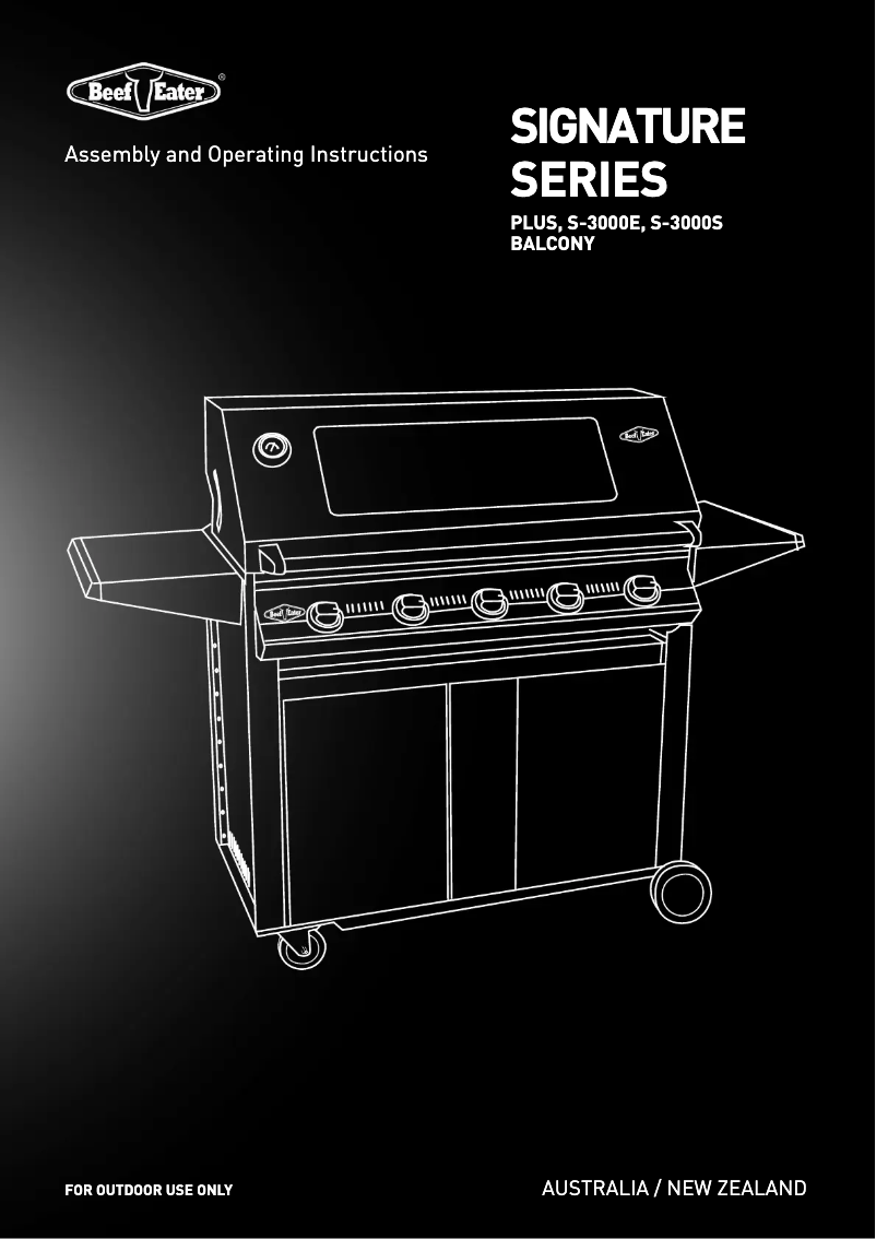 Page n°1 - Manuel utilisateur BeefEater Signature S-3000E