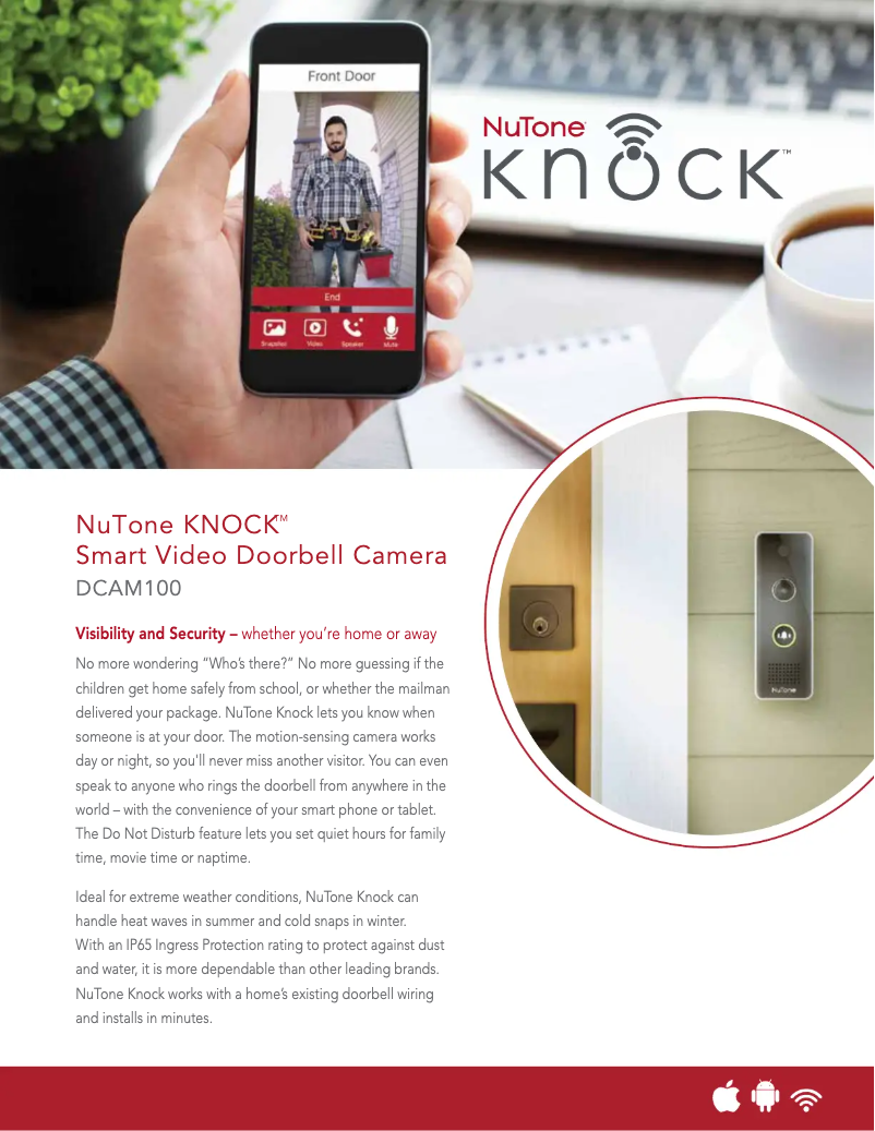 Page 1 de la notice Brochure NuTone LA227WH