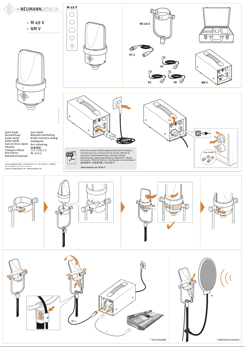 Imagen de la primera página del manual del dispositivo M 49 V