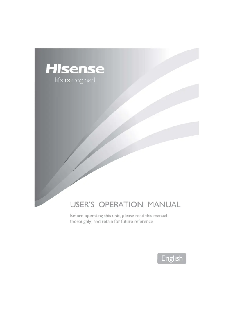 Page 1 de la notice Manuel utilisateur Hisense FMN432A20C