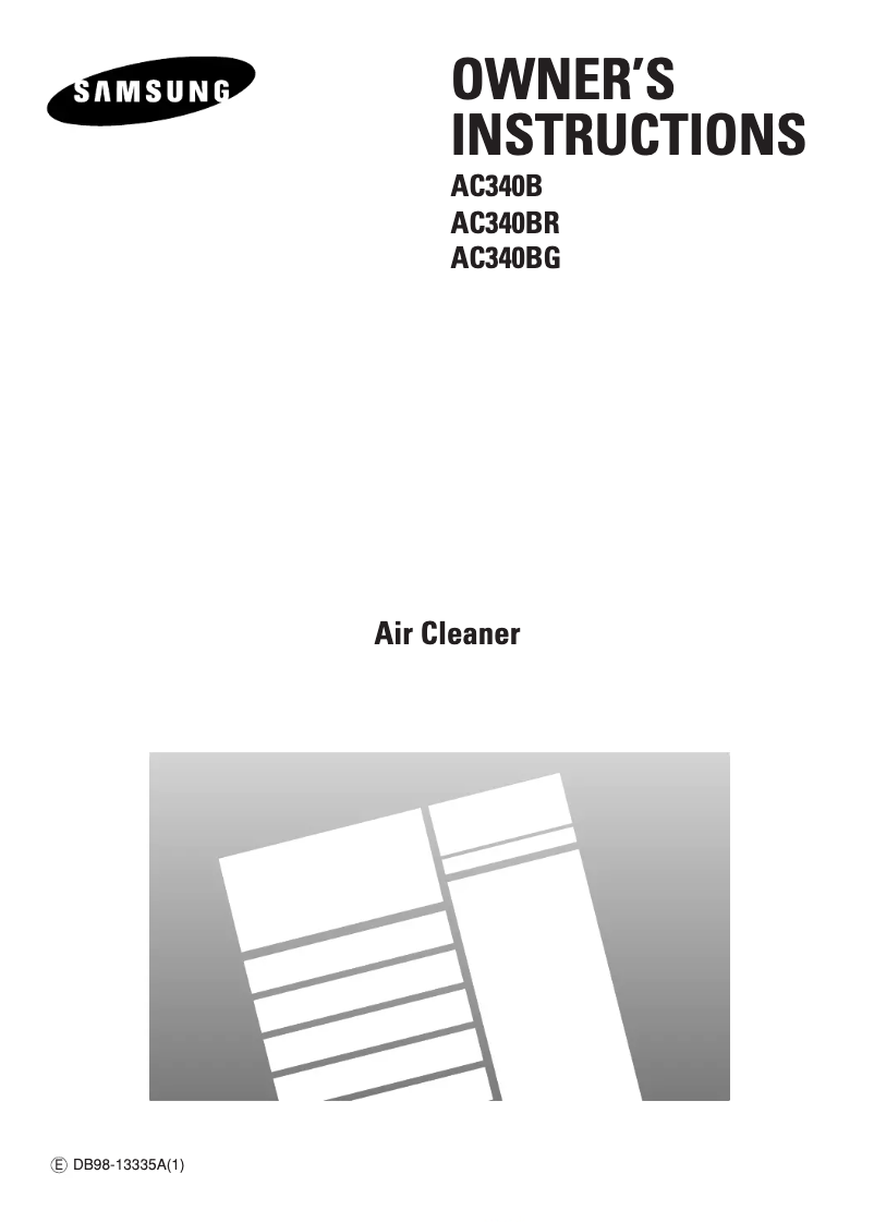 Image de la première page du manuel de l'appareil AC340B