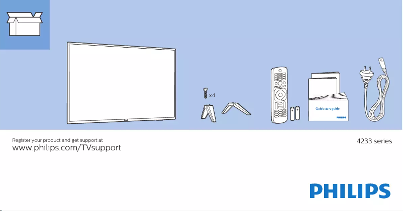 Imagen de la primera página del manual del dispositivo 32PHT4233S