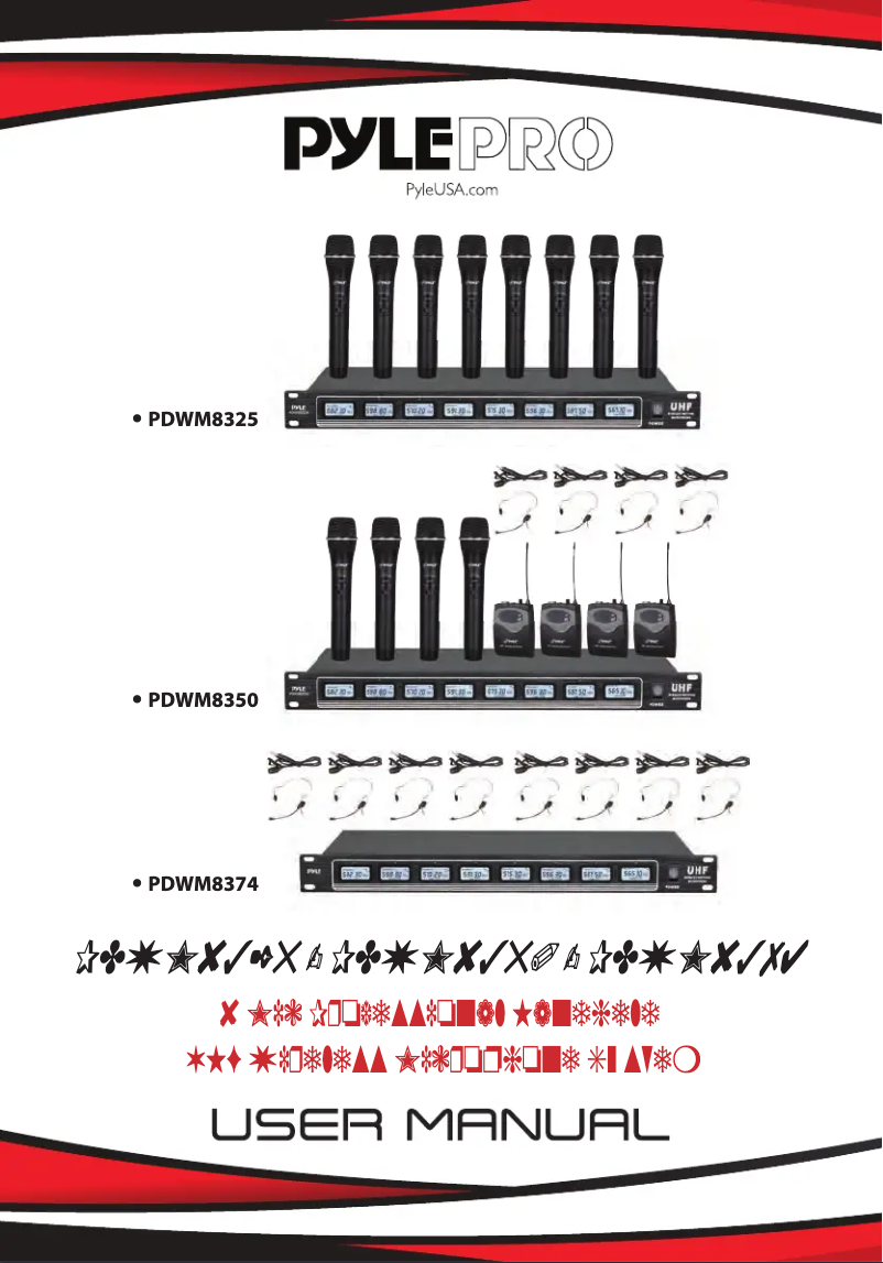 Page 1 de la notice Manuel utilisateur Pyle PDWM8350