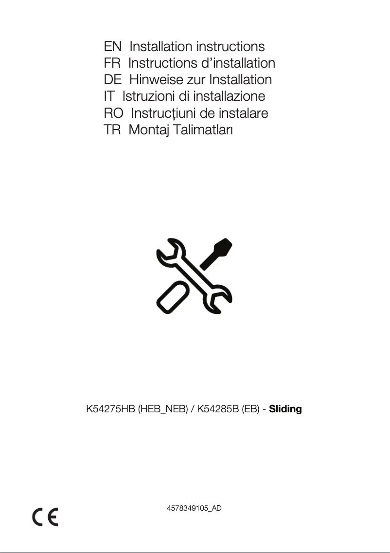 Page n°1 - Instructions / montage Beko BCHA275K3SN