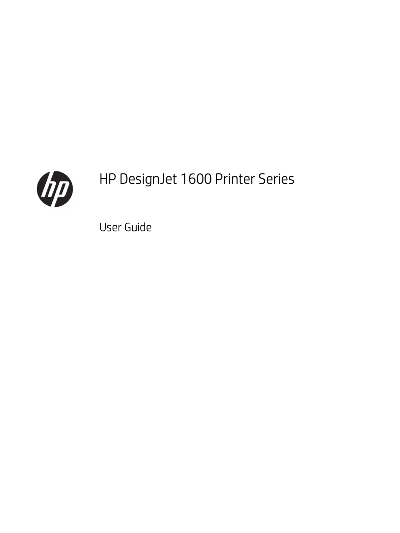 Page 1 de la notice Manuel utilisateur HP DesignJet T1600dr