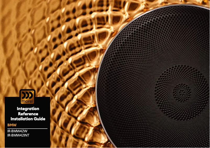 Página 1 del manual Manual de usuario Morel IR-BMW42W