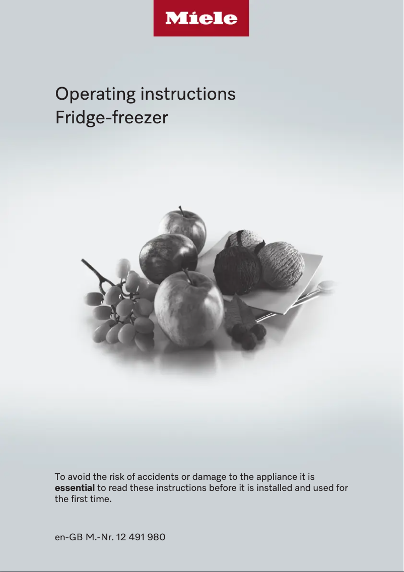 Page n°1 - Manuel utilisateur Miele KFN 4397 CD 125 Edition