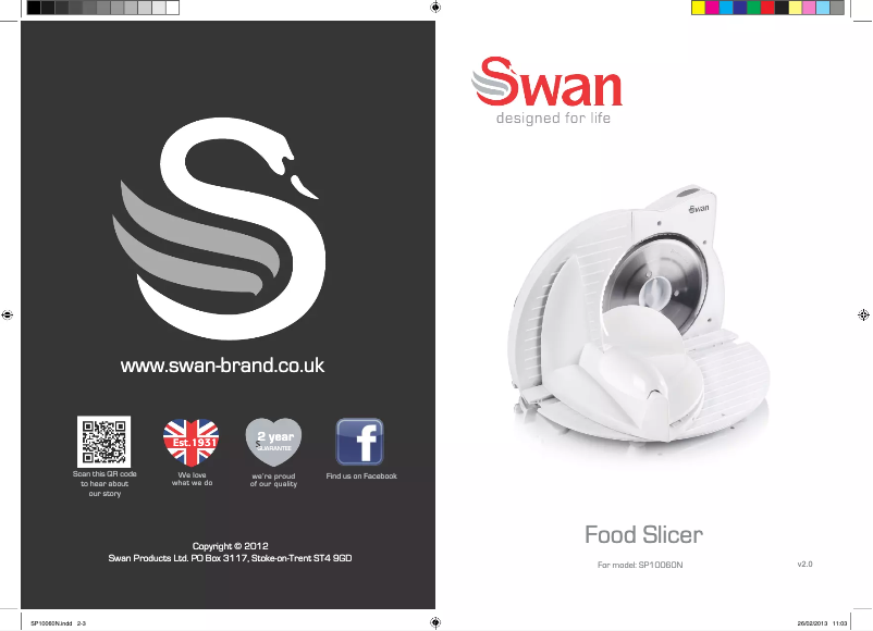 Image de la première page du manuel de l'appareil SP10060N