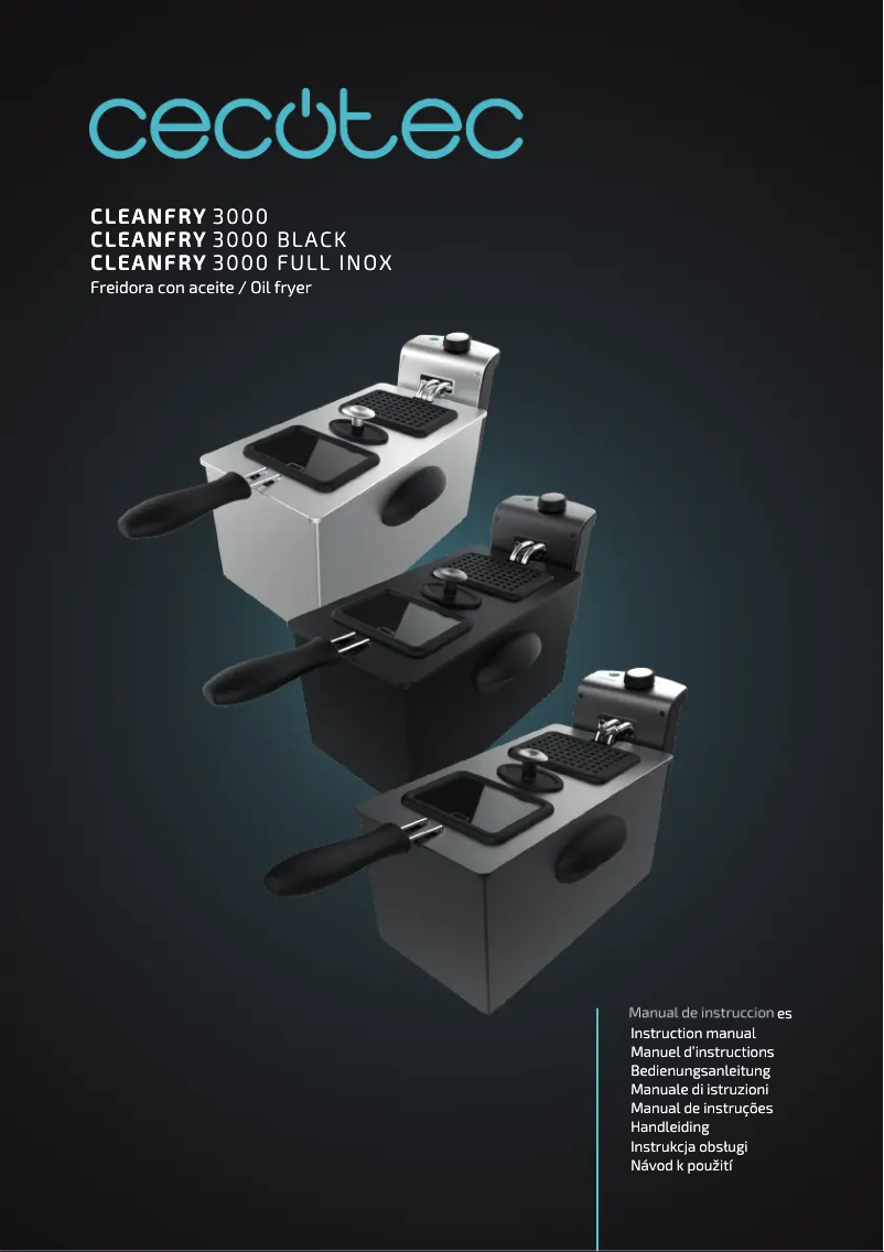 Page n°1 - Manuel utilisateur Cecotec CleanFry 3000