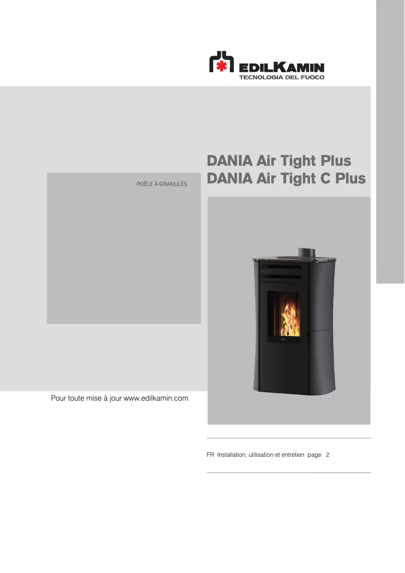 Page n°1 - Manuel utilisateur Edilkamin DANIA Air Tight C Plus