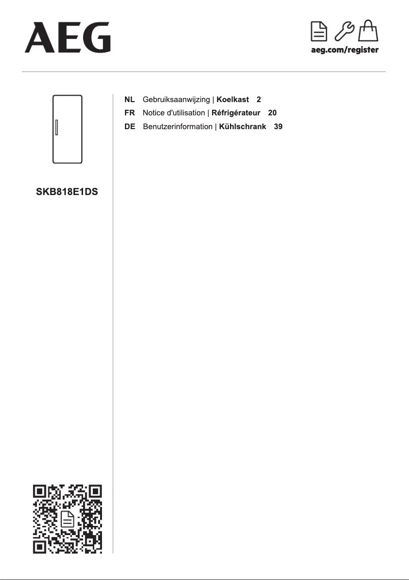 Image de la première page du manuel de l'appareil SKB818E1DS