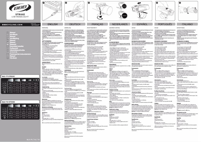 Página 1 del manual Manual de usuario BBB StrikCombo BLS-73