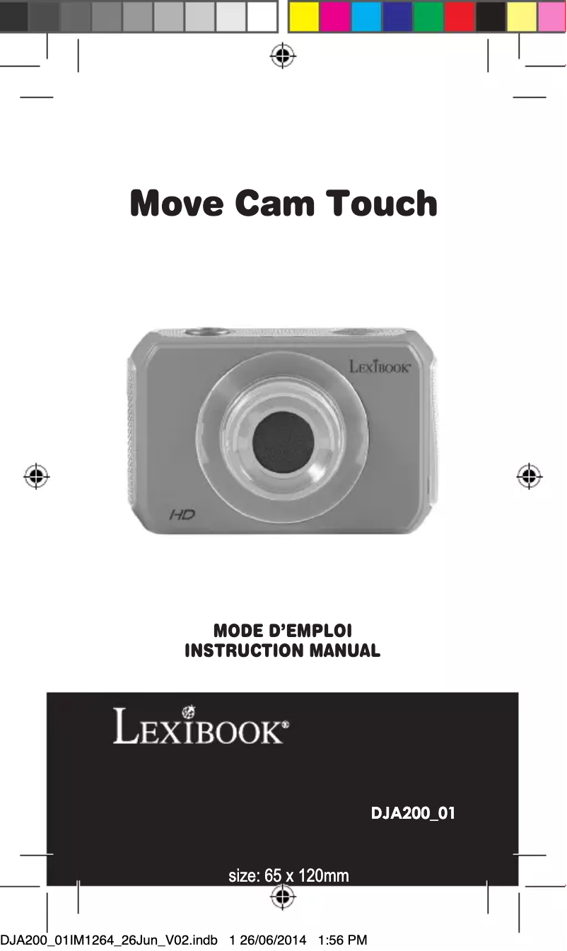 Image de la première page du manuel de l'appareil Move Cam Touch DJA200
