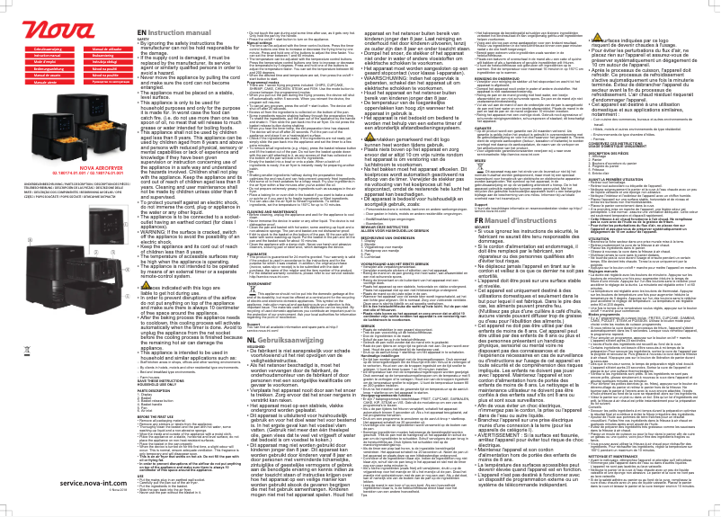 Image de la première page du manuel de l'appareil 180174