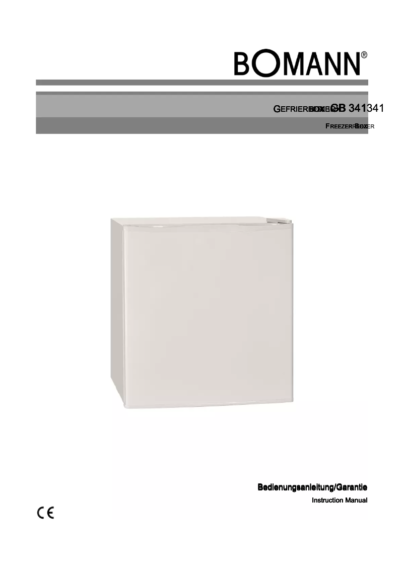 Página 1 del manual Manual de usuario Bomann GB 341