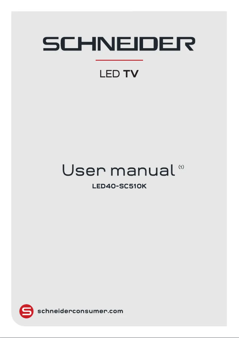 Page 1 de la notice Manuel utilisateur Schneider LED40-SC510K
