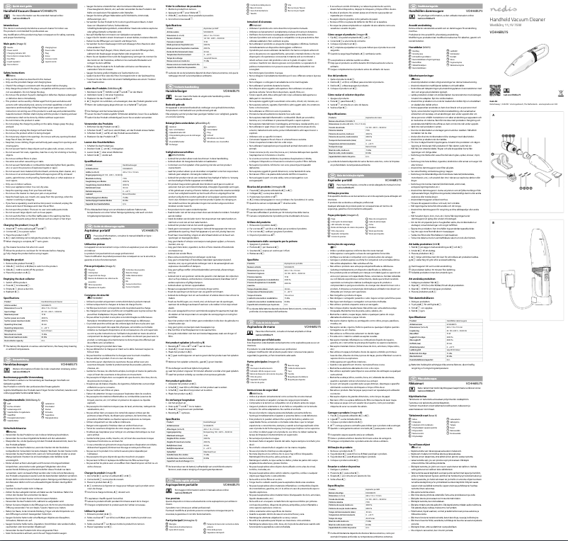 Page 1 de la notice Manuel utilisateur Nedis VCHH6BU75