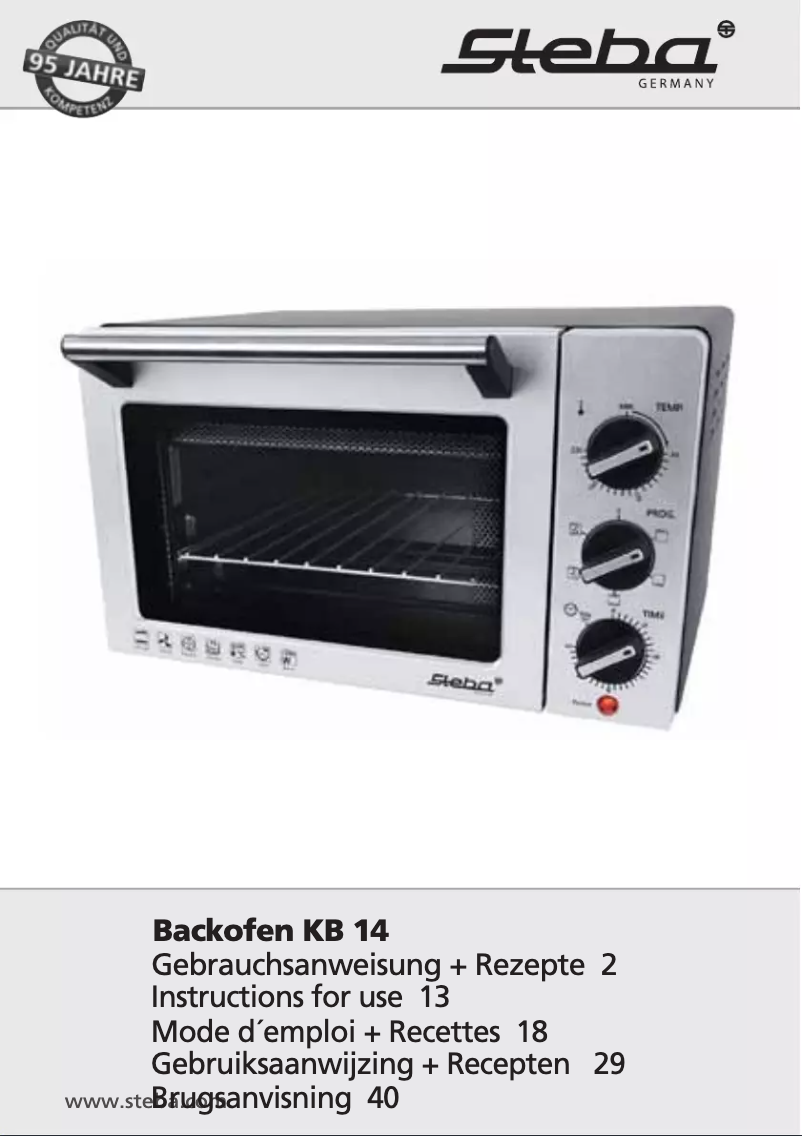 Image de la première page du manuel de l'appareil KB 14