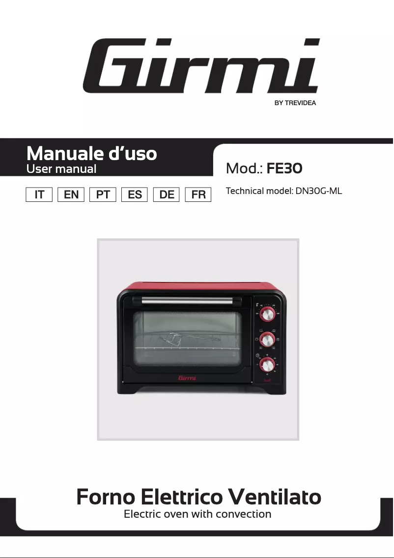 Image de la première page du manuel de l'appareil FE30