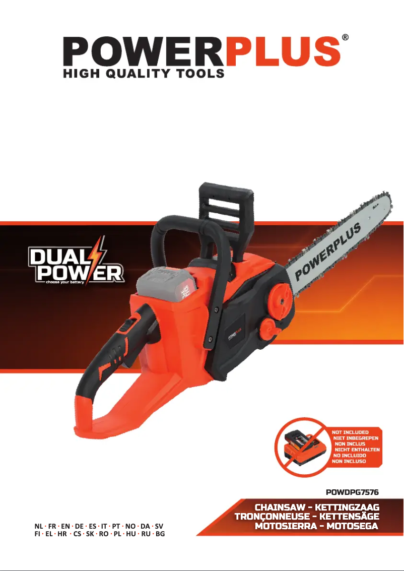 Page 1 de la notice Manuel utilisateur PowerPlus POWDPG7576