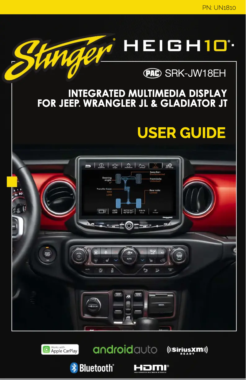 Page 1 de la notice Manuel utilisateur Stinger RB10JW18B