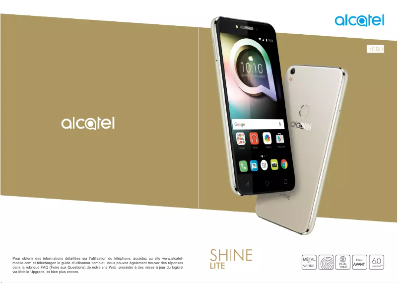 Image de la première page du manuel de l'appareil Shine Lite