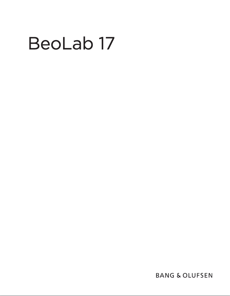 Página 1 del manual Manual de usuario Bang & Olufsen BeoLab 17