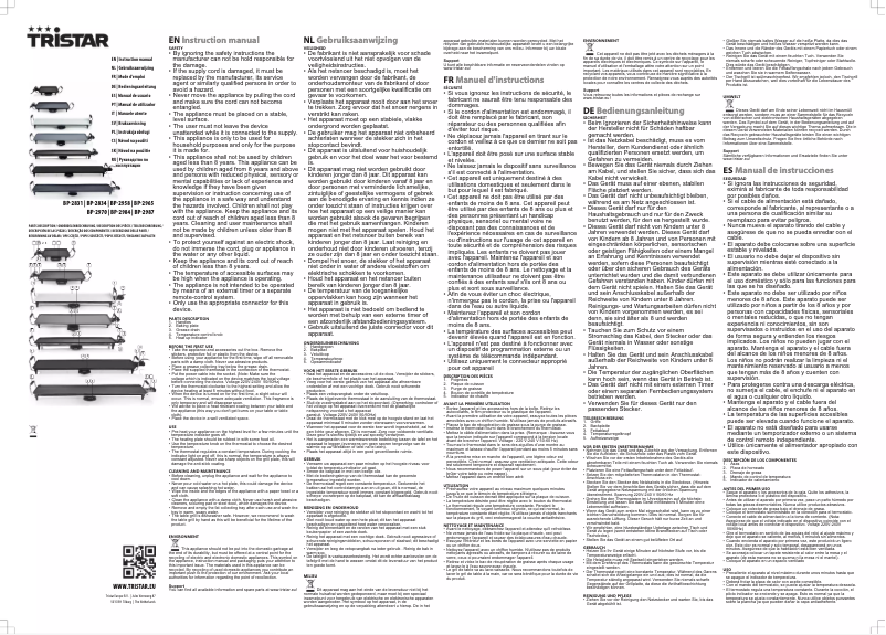 Image de la première page du manuel de l'appareil BP-2984