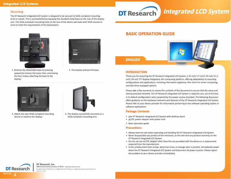 Image de la première page du manuel de l'appareil DT522S