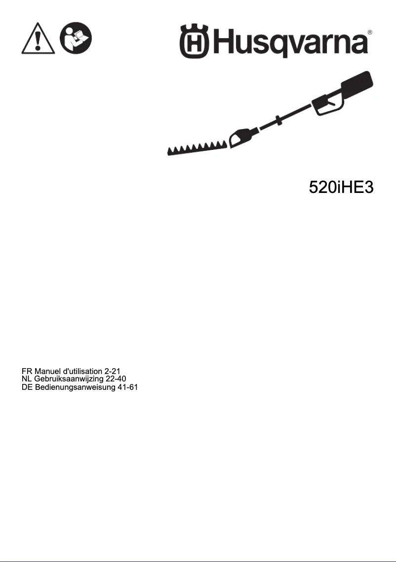 Página 1 del manual Manual de usuario Husqvarna 520iHE3