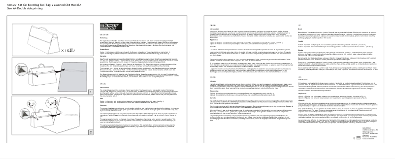 Image de la première page du manuel de l'appareil HG03008A