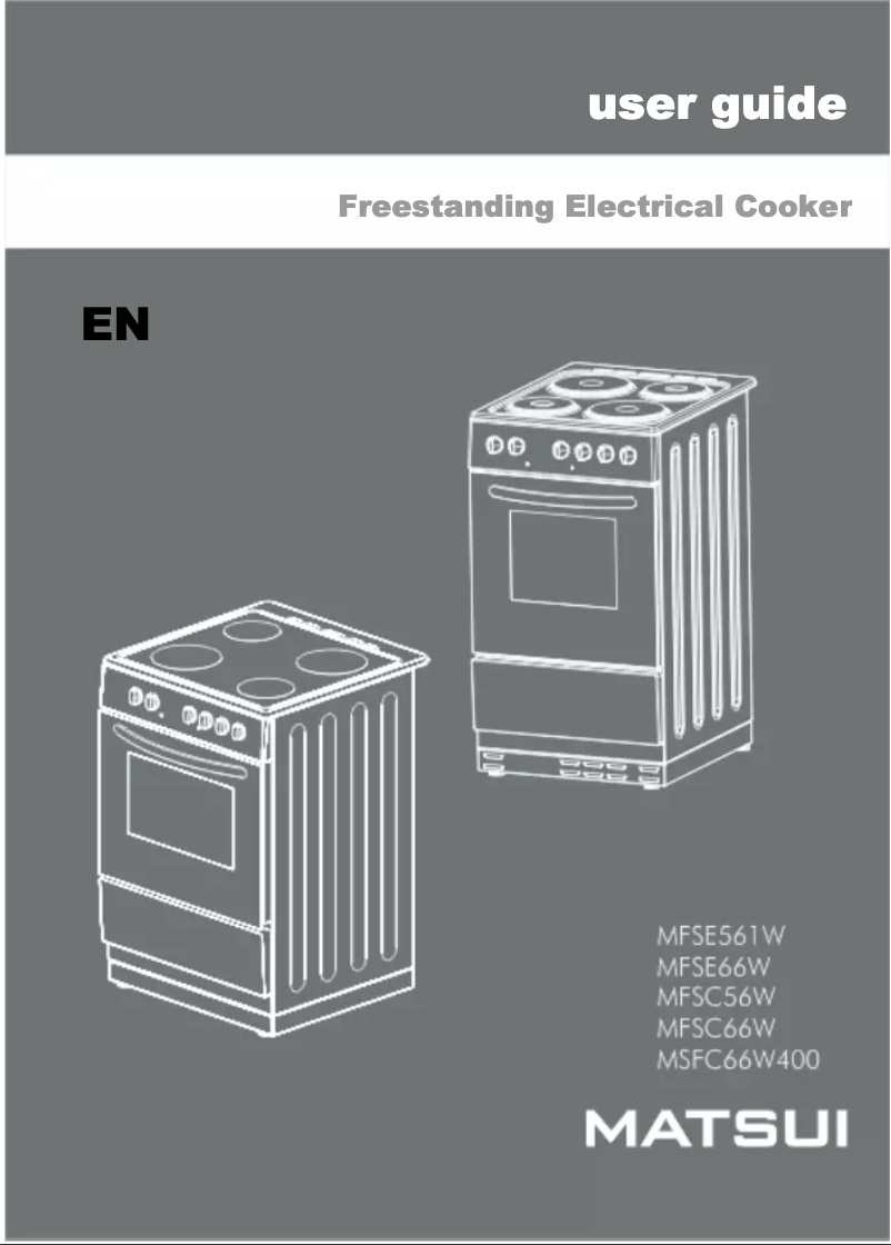 Page n°1 - Manuel utilisateur Matsui MFSC66W400