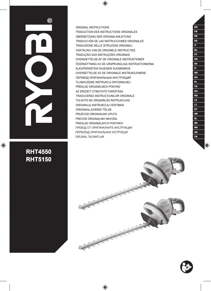 Página 1 del manual Manual de usuario RYOBI RHT5150