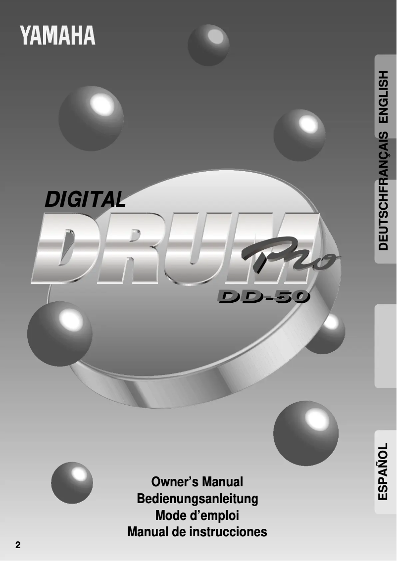 Image de la première page du manuel de l'appareil DD-50