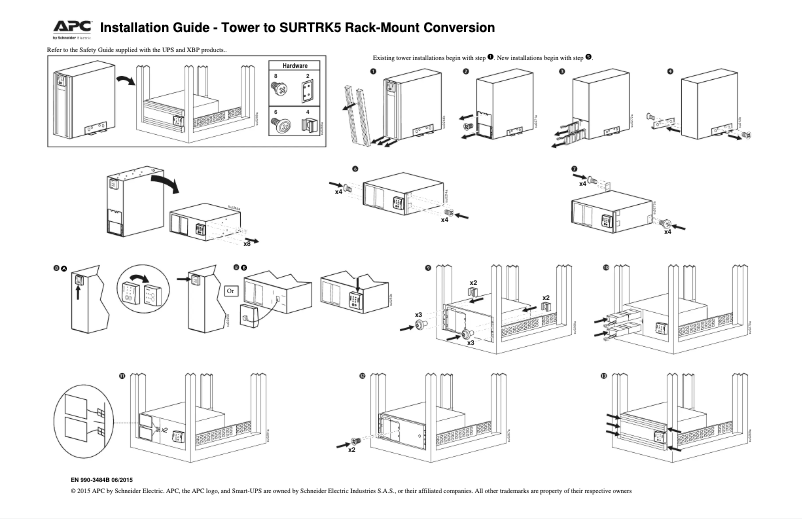 Page 1 de la notice Manuel utilisateur APC Smart-UPS RT 19"