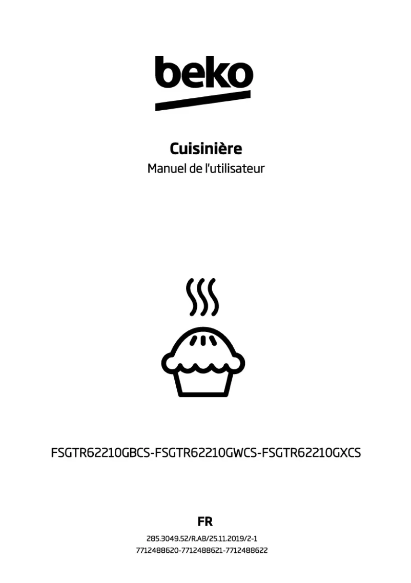 Image de la première page du manuel de l'appareil FSGTR62210GBCS