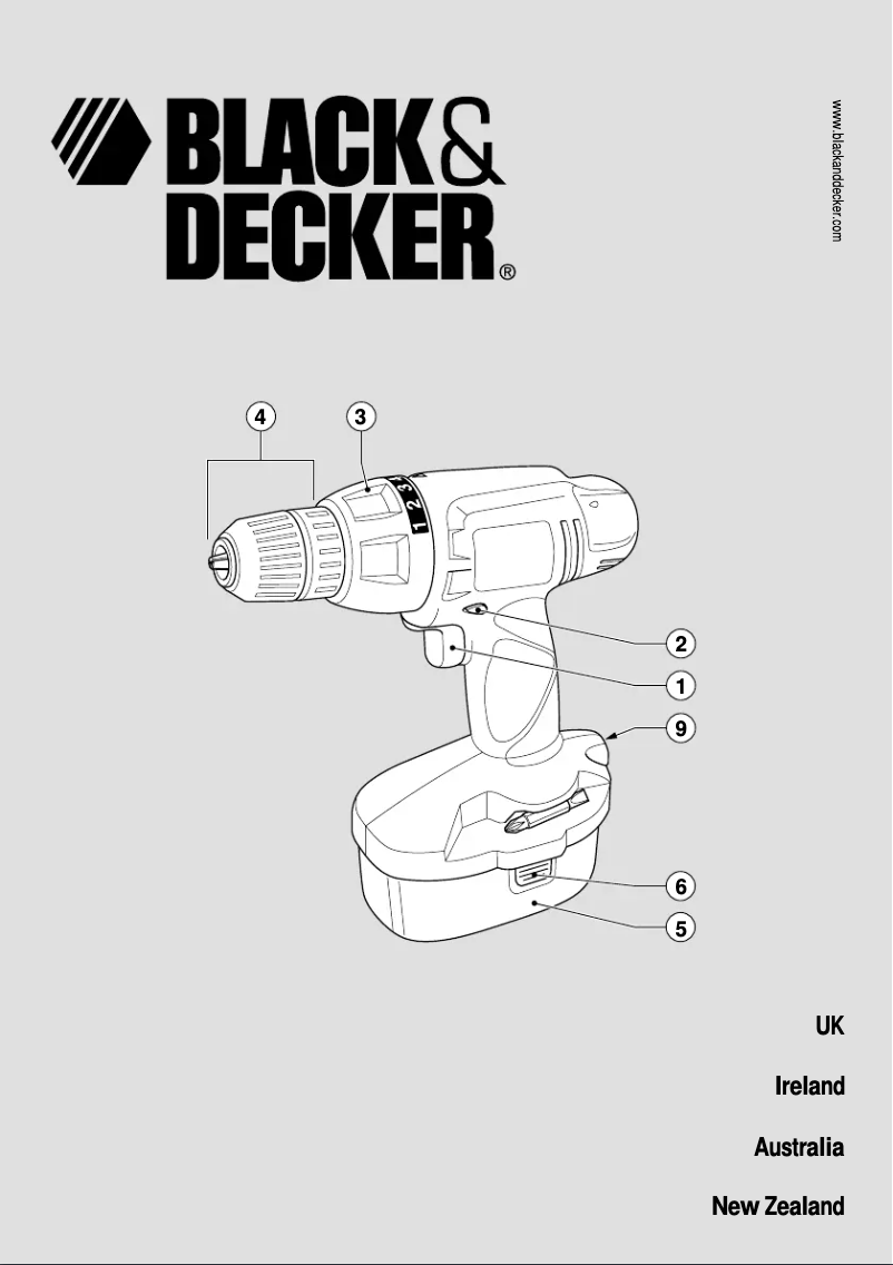 Page n°1 - Manuel utilisateur Black & Decker CD18C