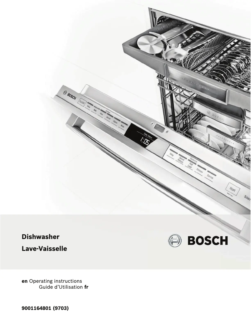 Page 1 de la notice Manuel d'utilisation et d'entretien Bosch SGX68U55UC