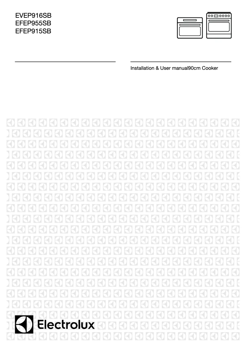 Page 1 de la notice Manuel utilisateur Electrolux EFEP915SB