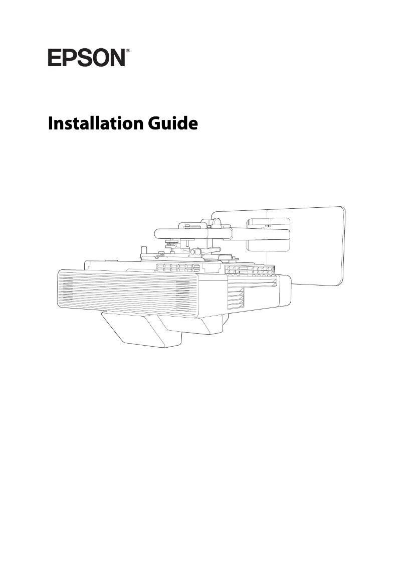 Página 1 del manual Guía de instalación Epson PowerLite 800F