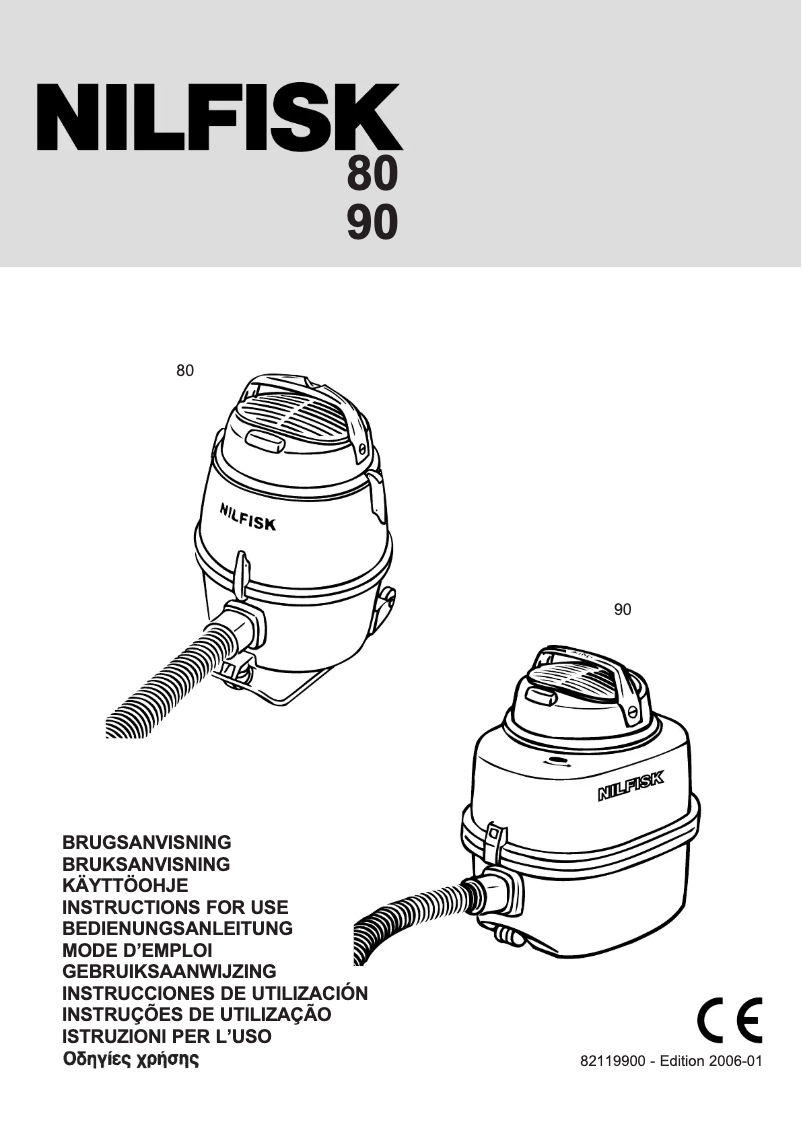 Image de la première page du manuel de l'appareil GM 90