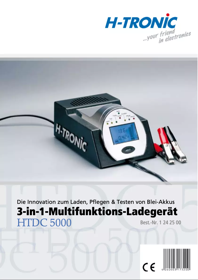 Page n°1 - Manuel utilisateur H-Tronic HTDC 5000