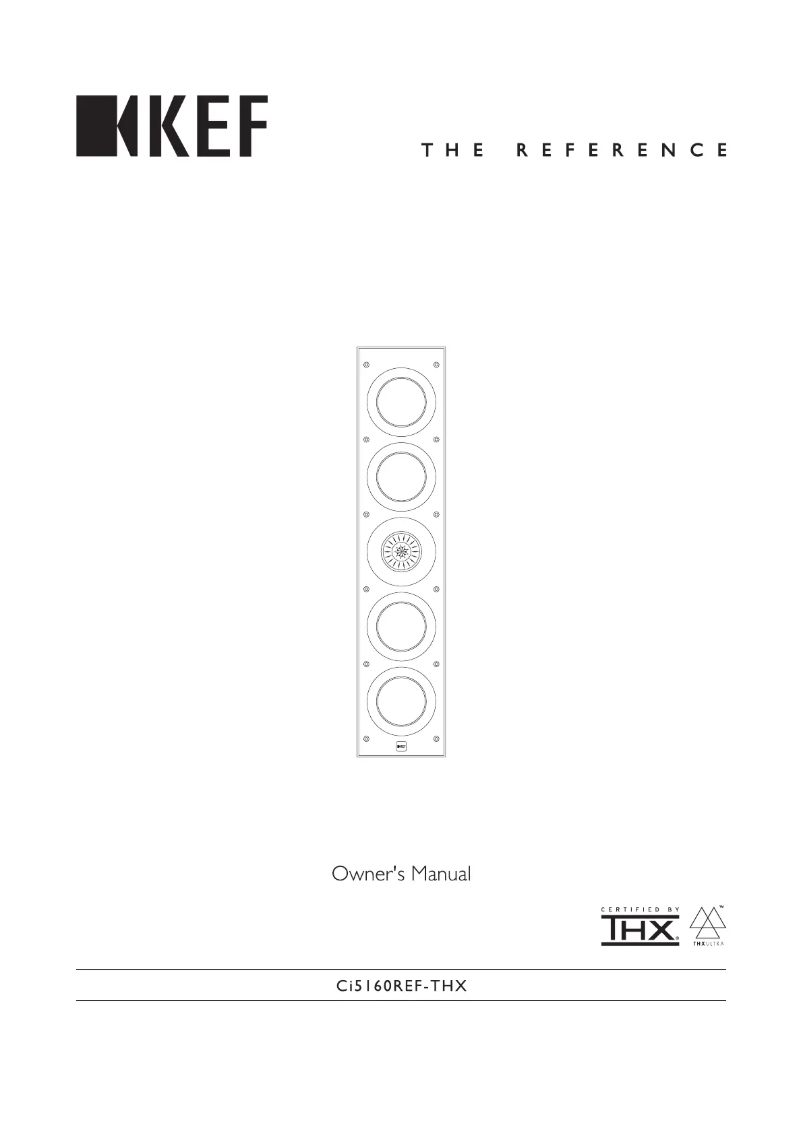 Page 1 de la notice Manuel utilisateur KEF Ci3160REF-THX
