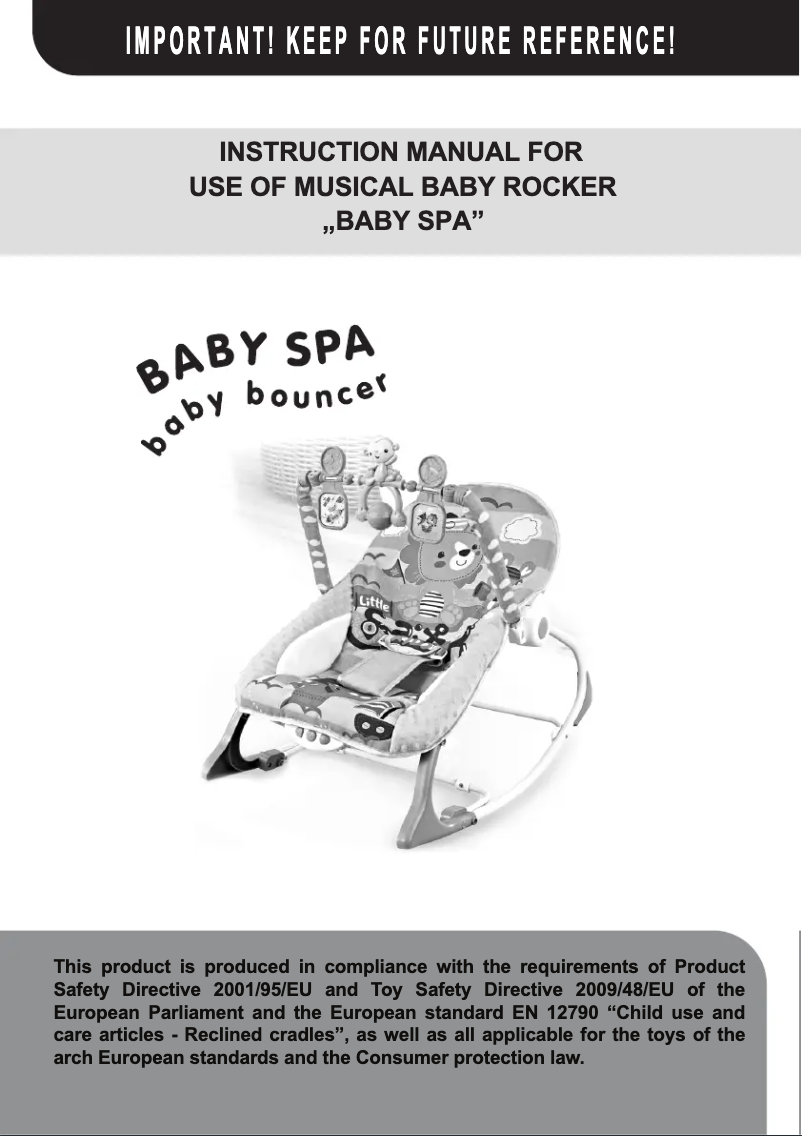 Image de la première page du manuel de l'appareil Baby SPA