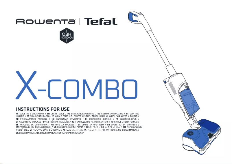 Page n°1 - Manuel utilisateur Rowenta X-Combo Allergy GZ3038